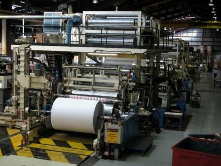 Extrusion coating line.